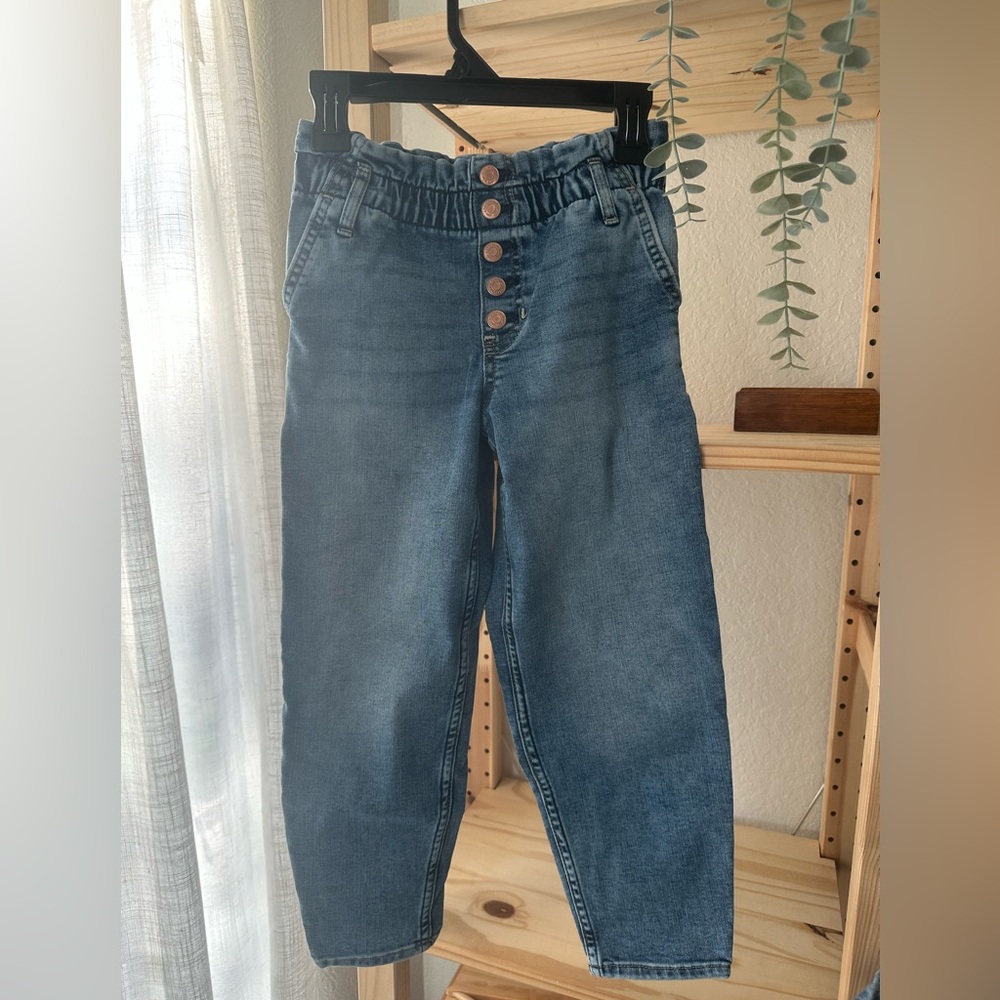 Abercrombie Kids Blue Button-Fly Jeans
